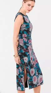 Vestido midi ajustado con lentejuelas DIANE VON FURSTENBERG (talla 12) - Imagen 1 de 12