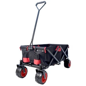 CARRELLO PIEGHEVOLE SALVASPAZIO TRASPORTO MAX 120KG SPIAGGIA PESCA GIARDINO - Foto 1 di 9