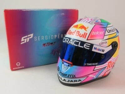 Schubert Helm Sergio Perez #11 Red Bull F1 Miami GP 2022 1/2 CP-MH-2-22-MI - Bild 1 von 4