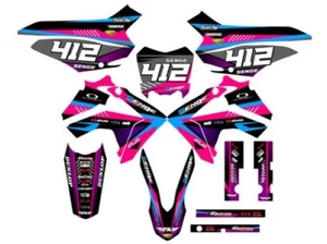 2013-2018 CRF 125 SURGE Pink Senge Graphics Kit Compatible with Honda - Picture 1 of 10