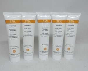 REN Clean Skincare Lot of 5 Radiance Glow Daily Vitamin C Gel Cream .5 fl oz ea. - Picture 1 of 5