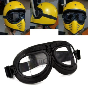 Retro Motorcycle Goggles Scooter ATV Off Road Vintage Glasses Eyewear Dirt Bike - Imagen 1 de 12