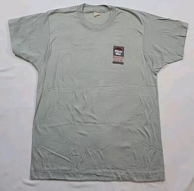 Vintage Screen Stars Paper Thin T-Shirt Pizza Hut Broadcast Size L NOS USA Made - Image 1 of 4