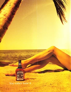 ANUNCIO DE WHISKY CHIVAS REGAL #52 MUY RARO AGOTADO PORTADA TRASERA DESGASTE - Imagen 1 de 1