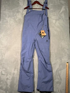 Burton Bib Pants Womens Medium Blue Gore Tex Avalon Snowboard Ski Slate NWT - Picture 1 of 12