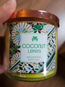 bath and body works kerze  coconut Leaves Neu - Bild 1 von 2