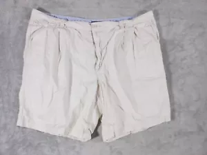 Pantalones Cortos Club Room Chino Para Hombre 40 Plisados Frontales Algodón Beige Exterior Informal - Imagen 1 de 10