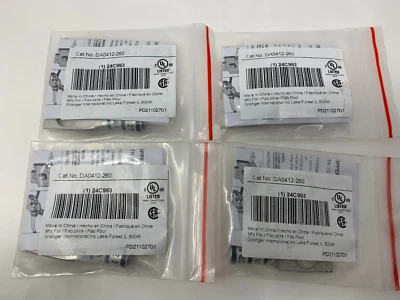 Grainger Huya 24C993 1-Hole Compression Copper Lug 4/0 AWG 1/2" Stud Lot of 4 - Image 1 of 3