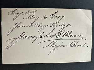 Major General JOSEPH BRADFORD CARR Signed Autograph US Civil War Signature - Picture 1 of 2