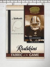 2008 Certified Fabric Of The Game /25 Malcolm Kelly #6 Washington