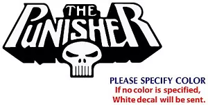 The Punisher Game Movie TV Funny Vinyl Sticker Decal Car Window Bumper Wall 12" - Picture 1 of 3