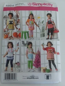 SIMPLICITY 1954 Child's Costume Apron Pattern Size S,M,L UNCUT - Picture 1 of 5