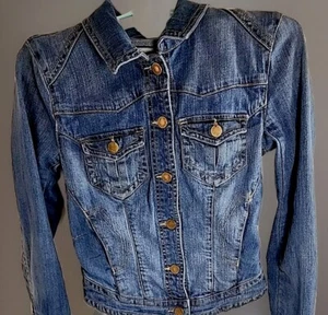 Daughters Of The Liberation Denim Jacket Womens Small By Anthropologie Good Used - Picture 1 of 19