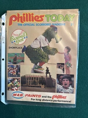 Phillies Today, Official Scorecard Magazine, July 5, 1982 - Vintage Philadelphia - Image 1 of 4