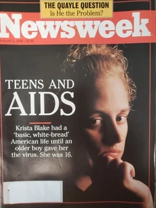 AIDS & Teens NEWSWEEK Magazine August 3 1992 Barcelona Olympics -D327 - Picture 1 of 3