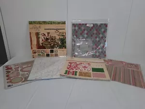 Assortment Of Christmas Craft Cardstock Paper 12x12 sheets 100+ & Some Stickers - Picture 1 of 15