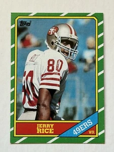 1986 Topps #161 Jerry Rice Rookie Card San Francisco 49ers  - Picture 1 of 2