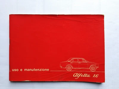 ALFA ROMEO ALFETTA 1600   LIBRETTO USO MANUTENZIONE  05/1975   (576) - Immagine 1 di 4