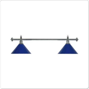 Lampadario Moonlight 2 Campane Blu Asta Argento - Foto 1 di 1