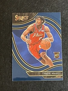 2020-21 SELECT TYRESE MAXEY RC COURTSIDE BLUE RETAIL #280 PHILADELPHIA 76ERS - Picture 1 of 7