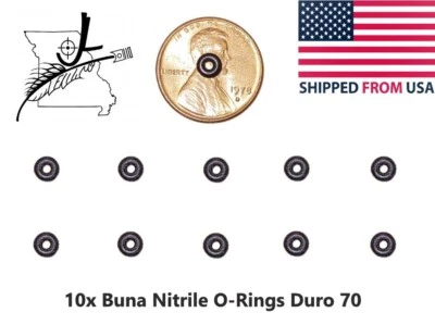 GENERIC 10x #003 Buna-N Nitrile 70 O-Ring O-Rings 1/16"ID X 3/16"OD X 1/16"CS Small FS