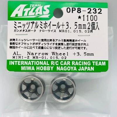 Kyosho MINI-Z Wheel Set Aluminum Wheel Team ATLAS OP8-232 - Image 1 of 4