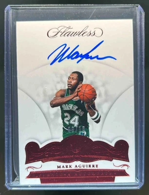 2017-18 Flawless Mark Aguirre Auto Ruby #08/15 Mavericks - Image 1 of 2