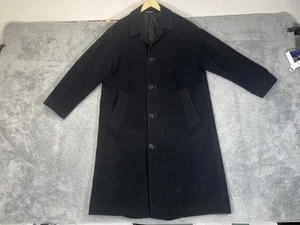 Hugo Boss Coat Mens 48 Medium Long Wool Overcoat Portugal Made Saks Mobcore CEO - Picture 1 of 24