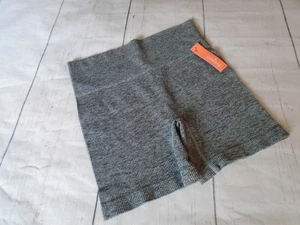 Neu mit Etikett dehnbare graue Nylon Damen COLSIE gerippte Fahrradshorts Nachtwäsche L - Bild 1 von 5