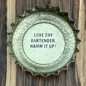 1970 USA Hamm It Up! Lustiger Kronkorken: Love Thy Barkeeper - Bild 1 von 2