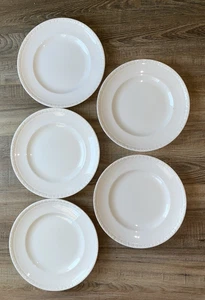 5 Wedgwood Essteller Hedge Rose Vintage Blumenkanten geprägt England 10 Zoll - Bild 1 von 14