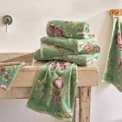 Set 1+1 Handtuch und Gästetuch PIP STUDIO Secret Garden grün - Bild 1 von 2
