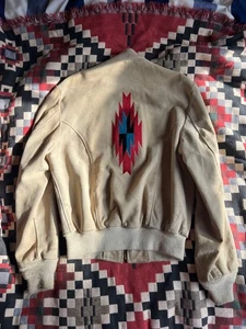 Alter Schott Chimayo Stickerei Wildleder Blouson - Bild 1 von 9