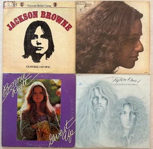 70s ROCK vinyl LP lot Jackson Browne - Carole King - Bonnie Raitt - Leon Russell - Imagen 1 de 5