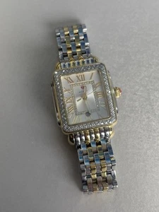 Michele Deco Madison Mid Diamond Two Tone Gold MW06G01C5018 29mm Watch 0.6 CT TW - Picture 1 of 12