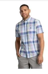 U.S. Polo Assn. Men's Plaid Short Sleeve Buttondown Shirt Size S New - Picture 1 of 2