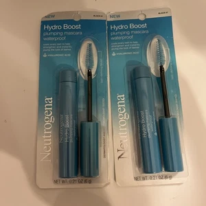 2 Pack Neutrogena Hydro Boost Waterproof Plumping Mascara, Black 7, 0.21 oz - Picture 1 of 1