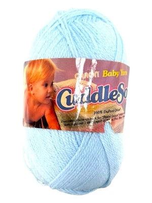 Caron Cuddle Soft Acrylic Yarn BABY BLUE skein 2 oz Dupont Orlon - Image 1 of 3