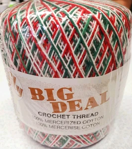 LOTTO 2 GIGLI GRANDE AFFARE TAGLIA 5 VISCHIO filo di cotone all'uncinetto 250 iarde ciascuno - Foto 1 di 5