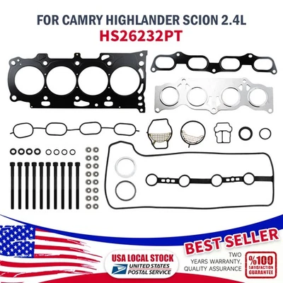 MLS Full OEM Head Gasket Set w/Bolts Fits For 2009-2010 PONTIAC VIBE 2.4L 2AZFE Foto 1 de 4