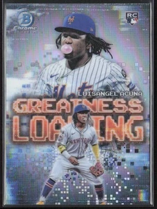 2025 Bowman #GL-11 Luisangel Acuna Greatness Loading New York Mets Rookie RC - Picture 1 of 2