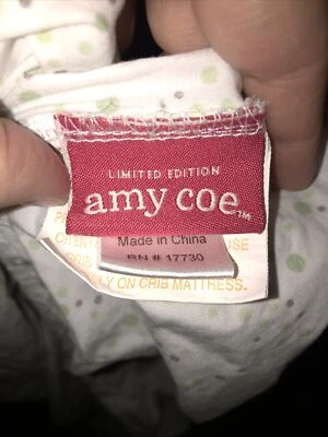 Sábana Ajustable Amy Coe Mod Bebé Verde Marrón Blanco Lunares Círculo Cacahuete Foto 1 de 4