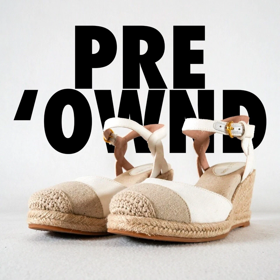 Alpargata para mujer Cole Haan Cloudfeel blanca cuña talla US 7B Foto 1 de 4