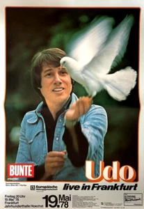 UDO JÜRGENS  1978  FRANKFURT - orig. Concert Poster  --  Konzert Plakat - DIN A1 - Bild 1 von 1