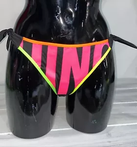 Moschino Schwimmen Slip Meer Frau Einstellbar Schwarz Gr. It 2 Ue 36 MSC8 - Bild 1 von 4