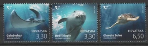 Croatia 2021 Fauna, Marine life 3 MNH Stamps - Picture 1 of 1