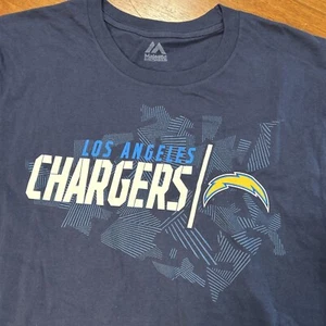 Majestic Los Angeles Chargers NFL T Shirt Men’s Size Medium Blue Short Sleeve - Picture 1 of 14