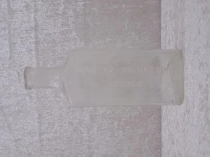 Antike Privat-Tierasyl Zürich Glas Präge Flasche - Reklame Werbung - Vintage - Bild 1 von 3