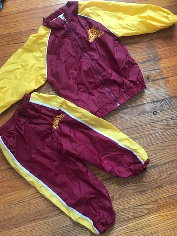 Minnesota Golden Gophers Toddler Jacket and Pants Windsuit Kid Athlete Sz 24 MOS Cover