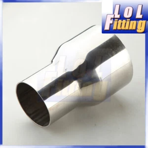 2.5" To 3.5" OD Turbo Exhaust Air Intake Stainless Steel Reducer Pipe Connector - Picture 1 of 5